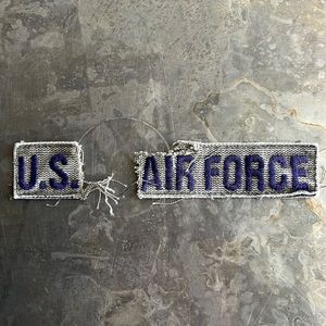 U.S. AIR FORCE cut up embroidered tape patch - vintage